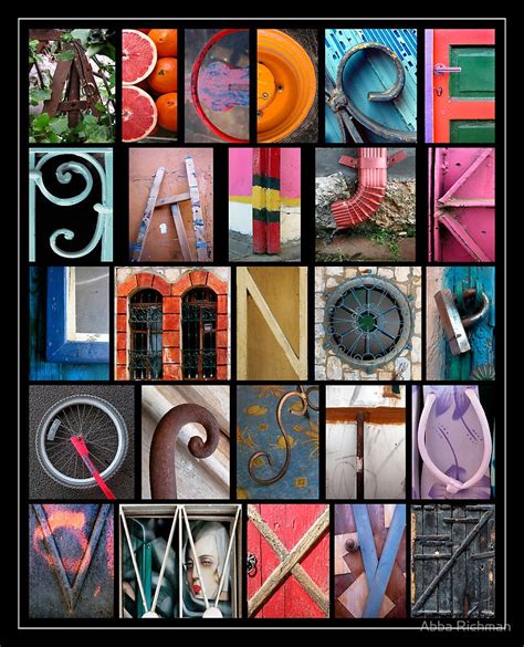 Coloured Alphabet Print By Abba Richman Letter Art Photography