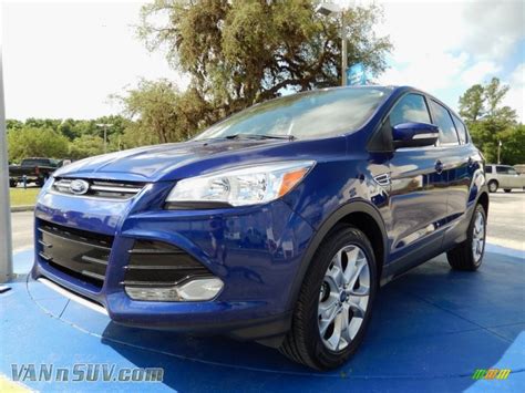 2013 Ford Escape Sel 16l Ecoboost In Deep Impact Blue Metallic Photo