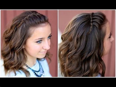 Wedding hairstyles for long hair. DIY Faux Waterfall Headband | Cute Girls Hairstyles - YouTube