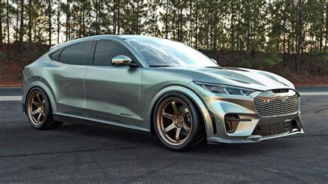 Ford Mustang Mach E Renderings Show A Slammed And Sporty Ev