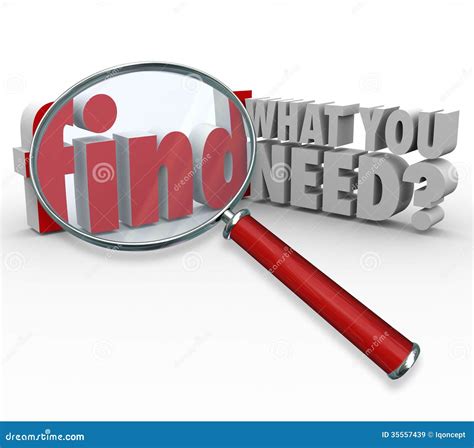 Find What You Need Magnifying Glass Searching For Information Royalty