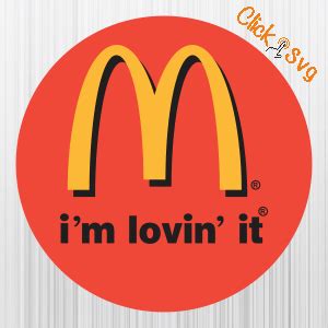 McDonalds I M Lovin It Circle Vector File