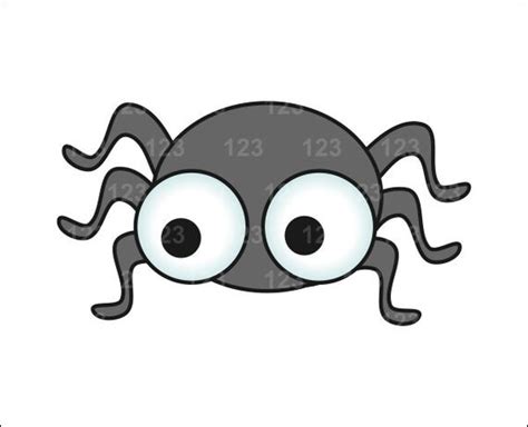 Items Similar To Cute Little Spider Single Digital Clip Art 1 Png On Etsy