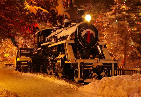 38 Christmas Train Desktop Wallpaper Wallpapersafari