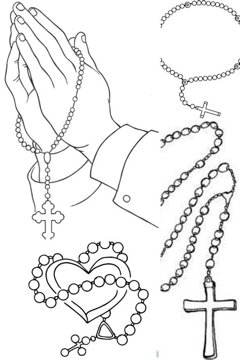 Free Printable Rosary Coloring Pages Find A Free Printable