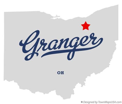 Map Of Granger Oh Ohio