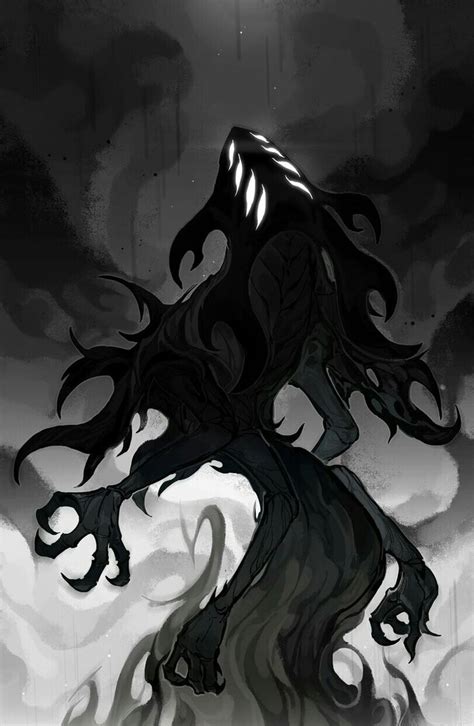 Pin By Jubi On Hollow Knight Shadow Creatures Shadow Monster Knight Art