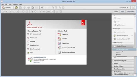 Adobe Acrobat XI Tutorial Formatting PDFs With Headers And Footers YouTube