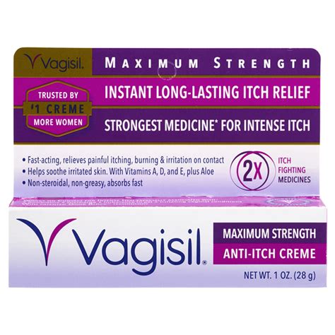 Vagisil Maximum Strength Medicated Anti Itch Creme 1 Oz Feminine