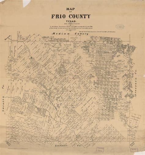 Map Of Frio County Texas Library Of Congress