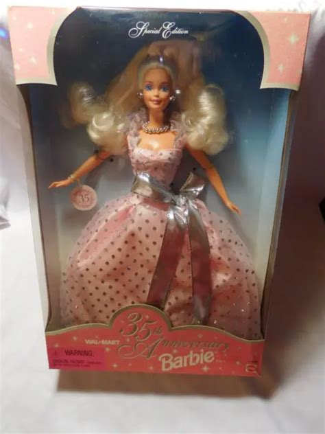 Vintage Mattel Th Anniversary Barbie Doll Walmart Exclusive Nib S Picclick