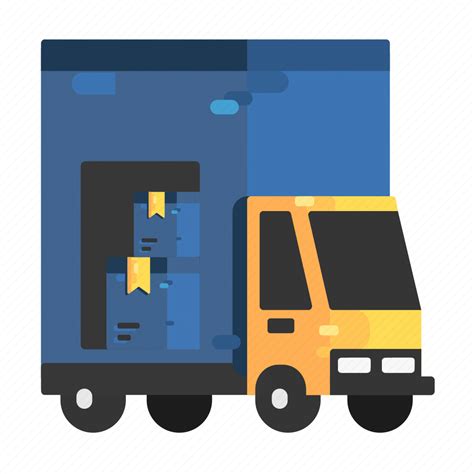 Boxes Delivery Freight Goods Trucks Icon Download On Iconfinder