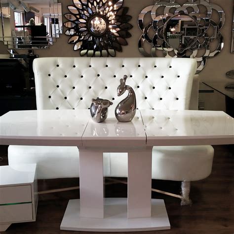 .kitchen dining room tables and sofas and couches and sectionals and tv consoles and dressers and beds and bedroom. Contemporary white Chesterfield sofa with modern white ...