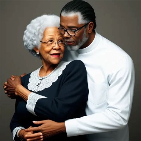 picture file black man touches white granny huge