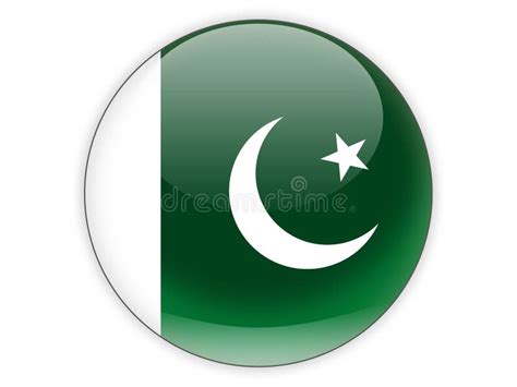 Round Icon With Flag Of Pakistan Stock Illustration Illustration Of