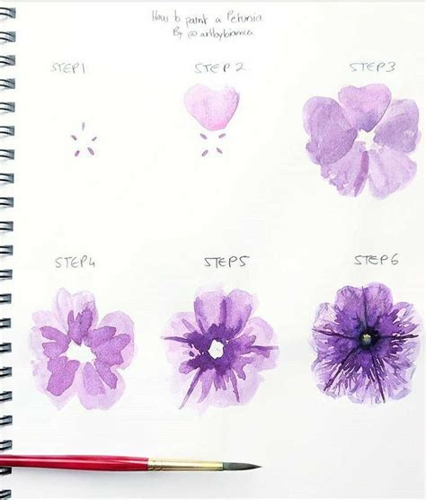 15 Ideas Para Aprender A Dibujar Con Acuarelas Paso A Paso Flores