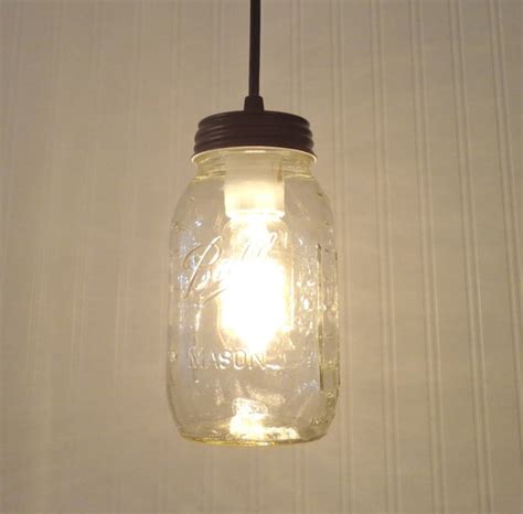 Mason Jar Pendant Light New Quart By Lampgoods On Etsy
