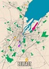 Carte de Belfast Map ǀ Toutes les cartes et planisphères à accrocher