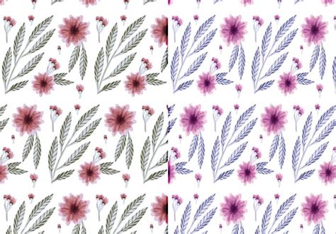 Vector Hand Drawn Floral Patterns Download Free Vectors Clipart