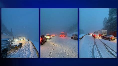Snoqualmie Pass Fully Open After Heavy Snow Led To Multiple Spinouts