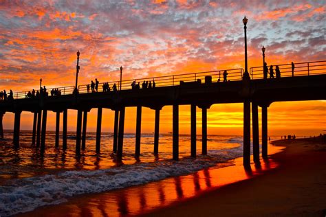 Summer Sunset Of The Huntington Beach Pier In California Smithsonian