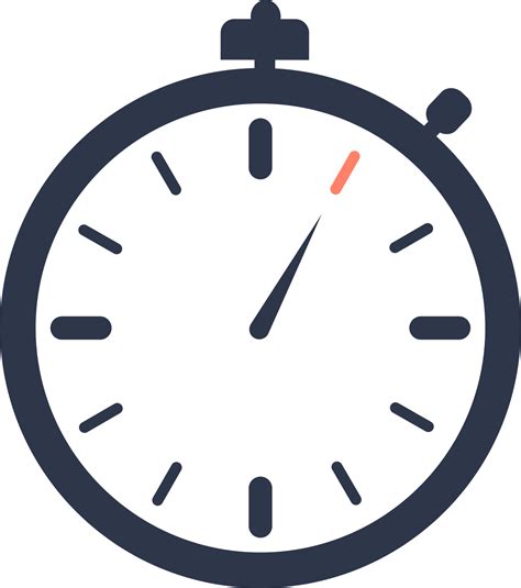 5 second timer display in flat style. Countdown time counter in circle