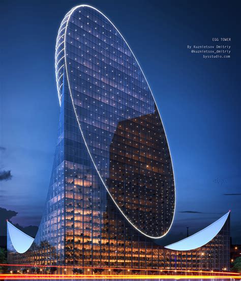 Egg Tower Qatardoha Dmitriy Kuznietsov Cgarchitect