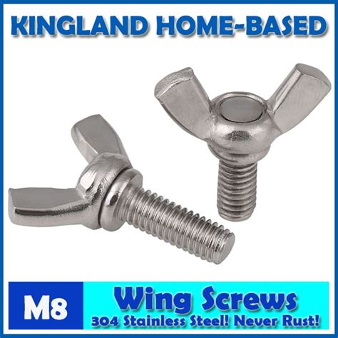 M8 Din316 Wing Screws Bolt Metric 304 Stainless Steel Wing Butterfly