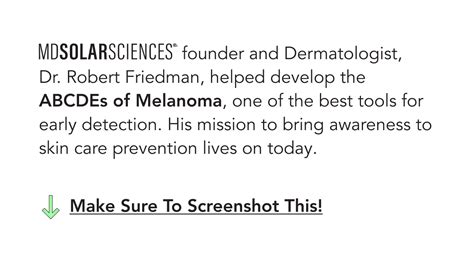 Mdsolarsciences Do You Know The Abcdes Of Melanoma Milled