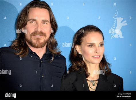 Christian Bale And Natalie Portman During The Knight Of Cups Photocall At The 65th Berlin
