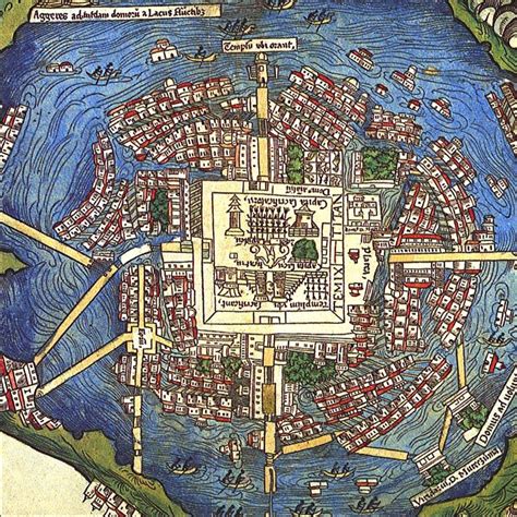 Flexible Lineal Acusador Mapa De Tenochtitlan 1524 Aceptar Mil Millones