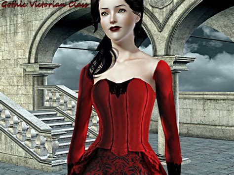 The Sims Resource Gothic Victoriandress Classtd