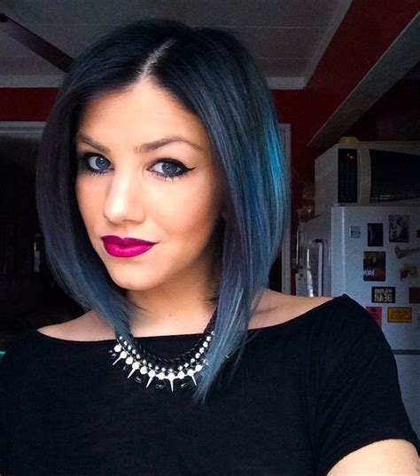 18 Beautiful Blue Ombre Colors And Styles Pop Haircuts