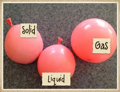 Love This Solidliquidgas Experiment With Balloons One With Air One
