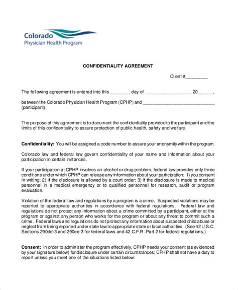 Client Confidentiality Agreement 10 Examples Format Pdf