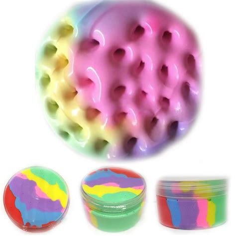 Modeling Clay 100ml Rainbow Color Slime Plasticine Slime Fluffy Relief