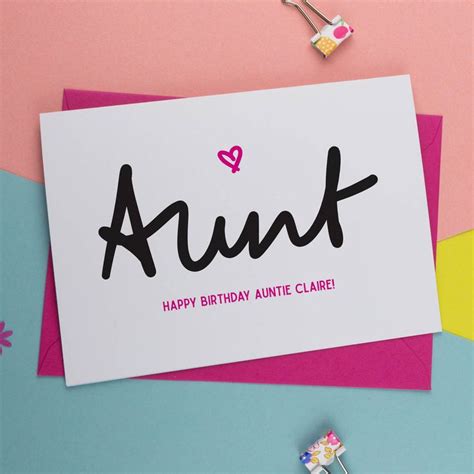 Aunt Birthday Card By A Is For Alphabet Birthday Card For Aunt Birthday Cards Hand Lettering