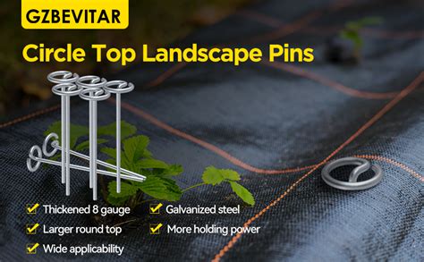 Gzbevitar Landscape Fabric Pins Thickened 8 Gauge Circle