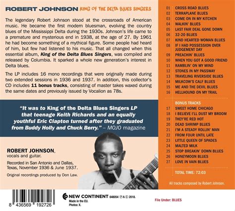 Robert Johnson King Of The Delta Blues Singers Cd Jpc