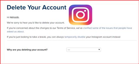 Delete Instagram Account How To Deactivate Your Account