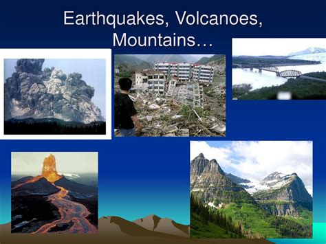 Ppt Earthquakes Volcanoes Mountains Powerpoint Presentation Free