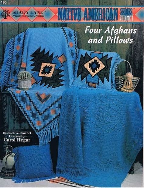 Native American Afghans And Pillows Crochet Patterns Craft