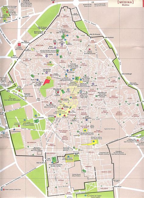 Plan De Marrakech Voyage Carte Plan