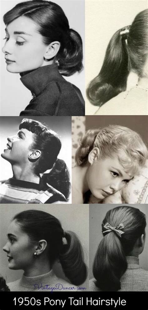 1950s Pony Tail Hairstyle Horse Tail 50s Hairstyles History Tail
