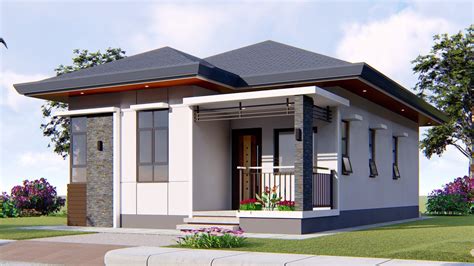 This small 3 bedroom house plan shows a two bathroom house and cleverly also manages to include an indoor laundry area. Small House Design 3 Bedroom Residence - YouTube
