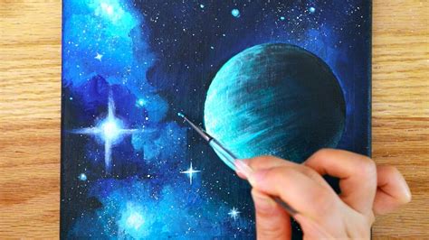Galaxy With Stars Painting Acrylic Painting Color Asmr 151 Youtube