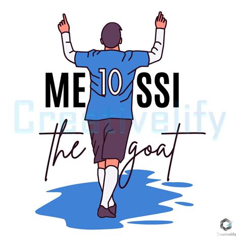 Lionel Messi The GOAT Svg Inter Miami Digital Cricut File NF Inspire