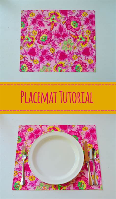 How To Sew A Placemat Easy Placemat Tutorial Mary Martha Mama