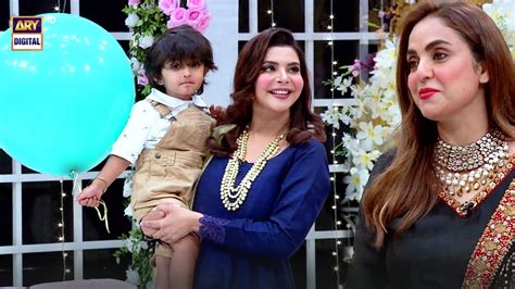 Please Welcome Nadia Khan With His Son Kinu Goodmorningpakistan Youtube