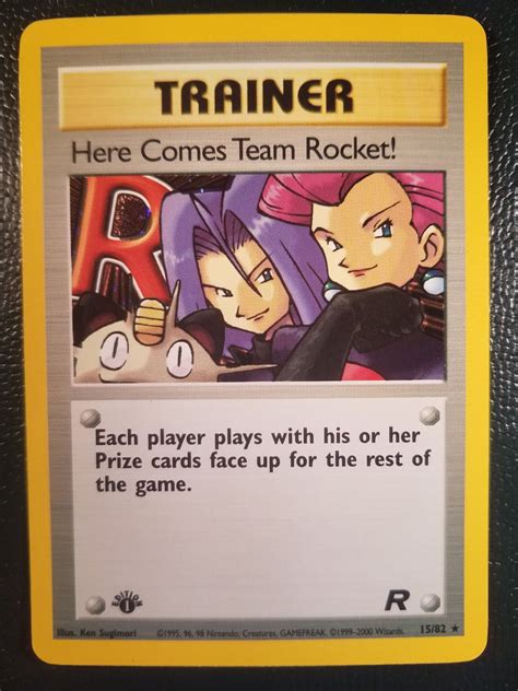 Collectible Card Games And Accessories Team Rocket 7482 Nm Pokemon Card